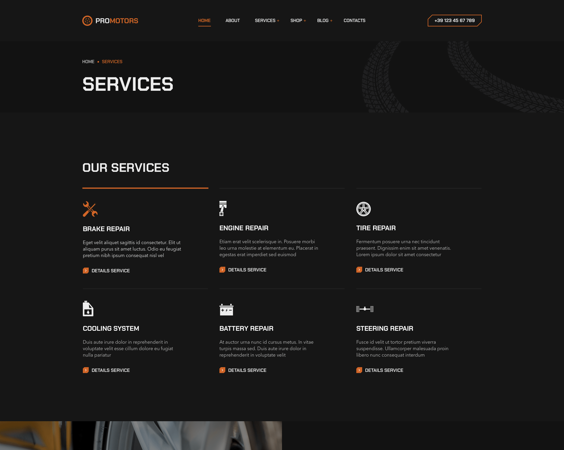 ProMotors - Service Page