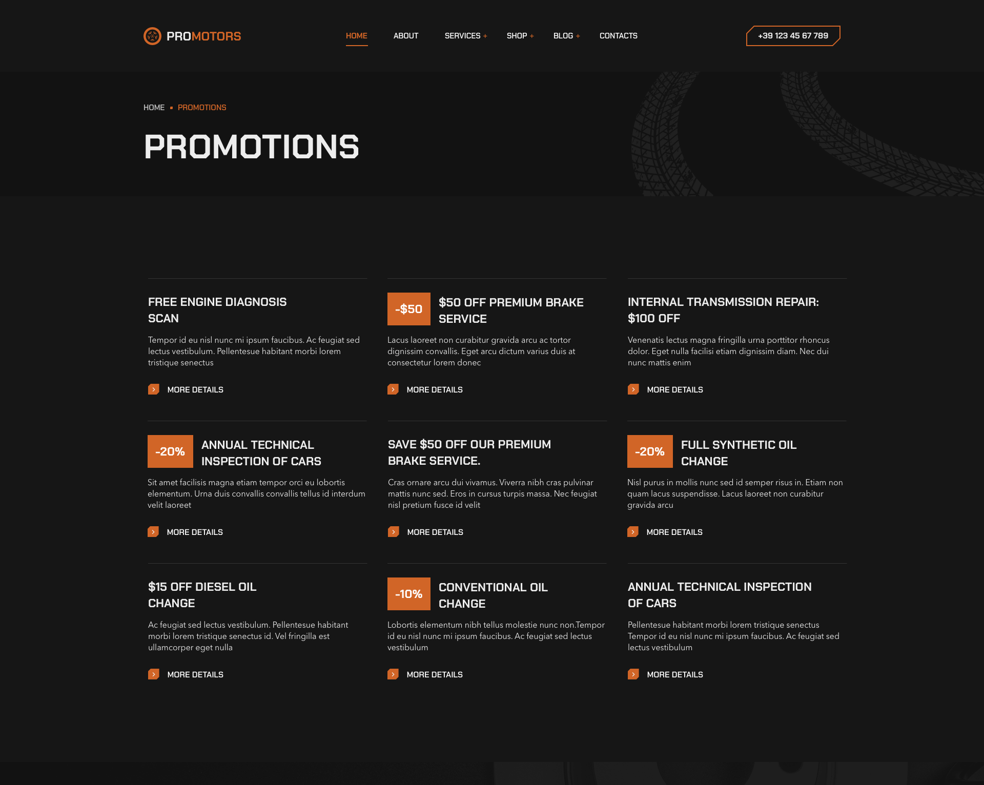 ProMotors - Current Offers